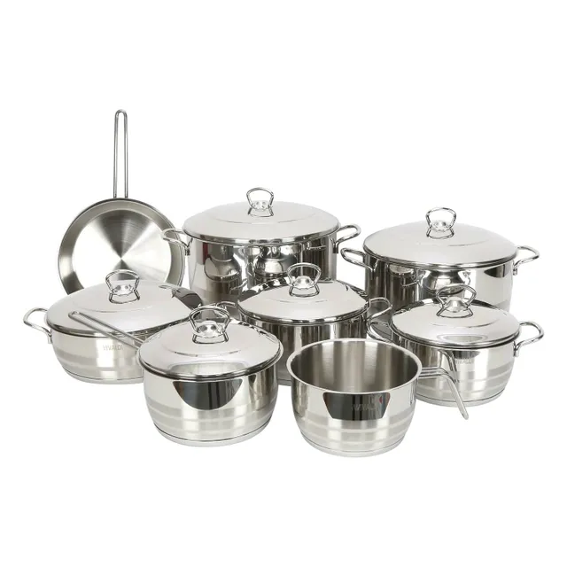 Vivaldi Stainless Steel Cookware Set 14pcs 0725 Made In Turkey