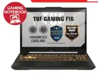 ASUS لابتوب ألعاب TUF F16 C5 205H | 16 GB RAM | 512 GB SSD | بطاقة رسومات 4 GB | RTX 3050