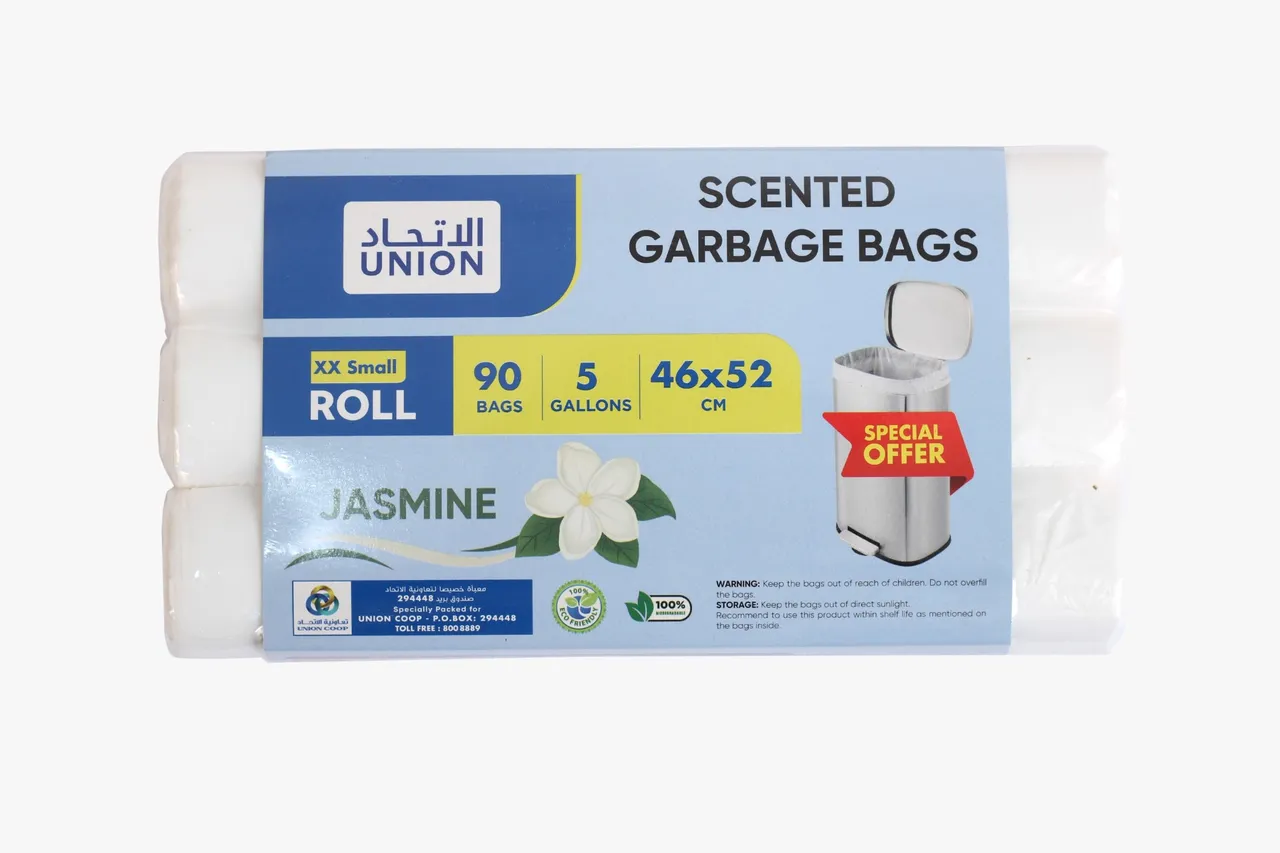 Union أكياس قمامة معطرة بالياسمين - 3 x 30 Pcs