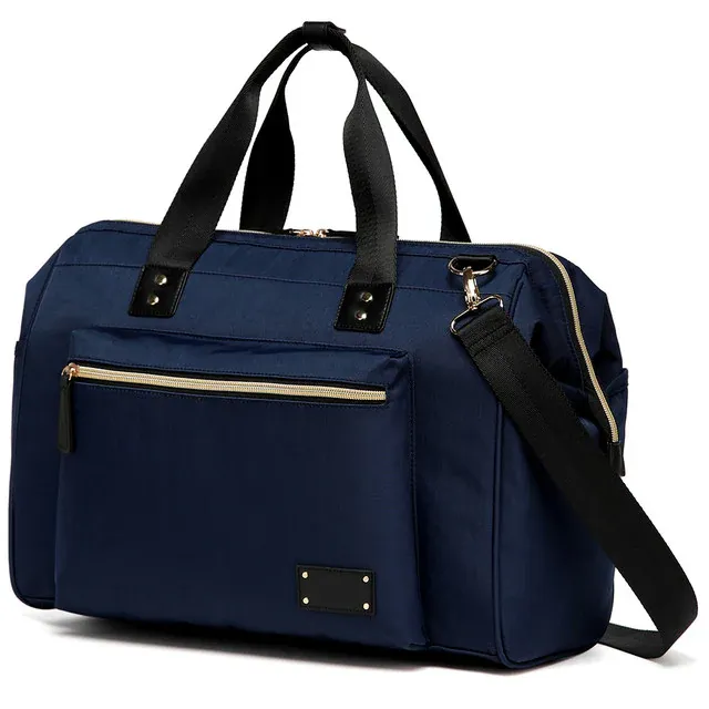 little story Zera Mom Dad Diaper Bag - Navy Blue