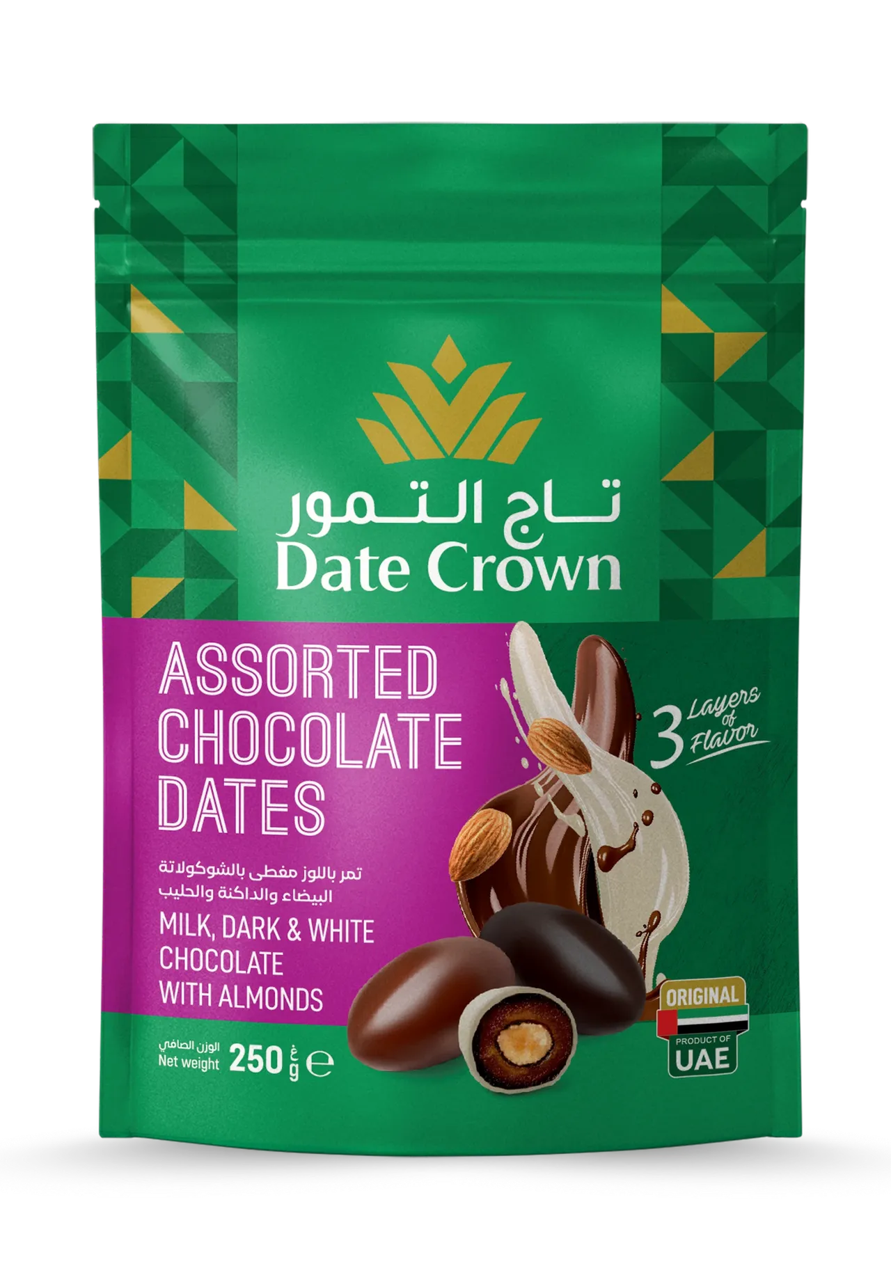 Date Crown تمر بالشوكولاتة تاج التمور
