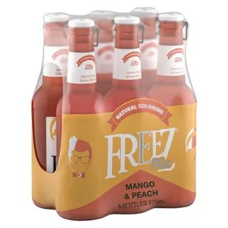 Freez زجاجات مشروب غازي بنكهة مشكلة مانجو وخوخ