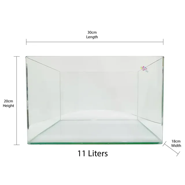 aqua viu Curved Glass Tanks - 30 x 18 x 20 cm
