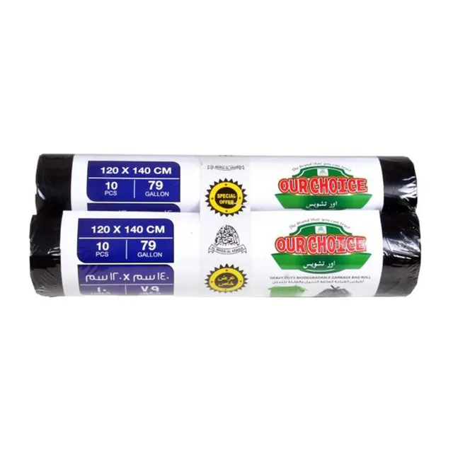Our Choice Black HD Garbage BIO. Bag 120x140cmx2Pcs