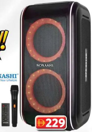 Sonashi Rcbl Speaker With Mic And Remote SPS8019R