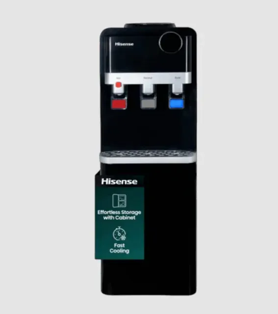 hisense H96WDTB3S2 – 3 Taps Top Load Water Dispenser