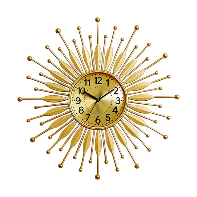 Maple Leaf Home 72.5 cm Sun Wall Clock, Gold