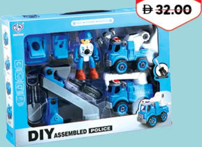 Toon Toys مجموعة سيارات الشرطة تون تويز
