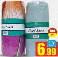 Sea Breeze Soft Fitted Bed Sheet+Pillow Case
