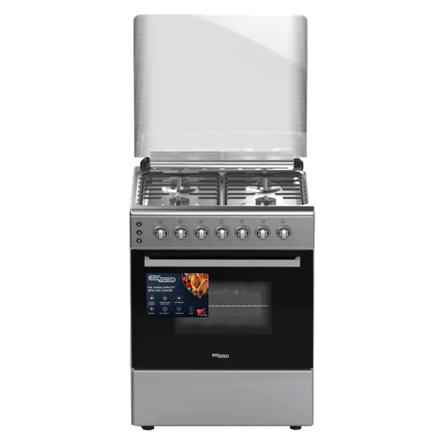 Super General 60x60cm Gas Cooker SGC6671MSFS, Semi Cast Iron, Stainless Steel, 4 Burners
