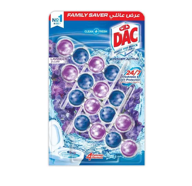 Dac Toilet Rim Block Lavender 4Packs