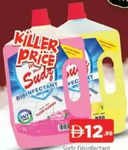 Sudz Disinfectant Floor Cleaner ASSORTED