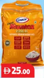 Unikai Mumtaz Gold Basmati Rice 1121