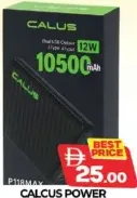 Calus Power Bank P118MAX, 10500mAh, 12W