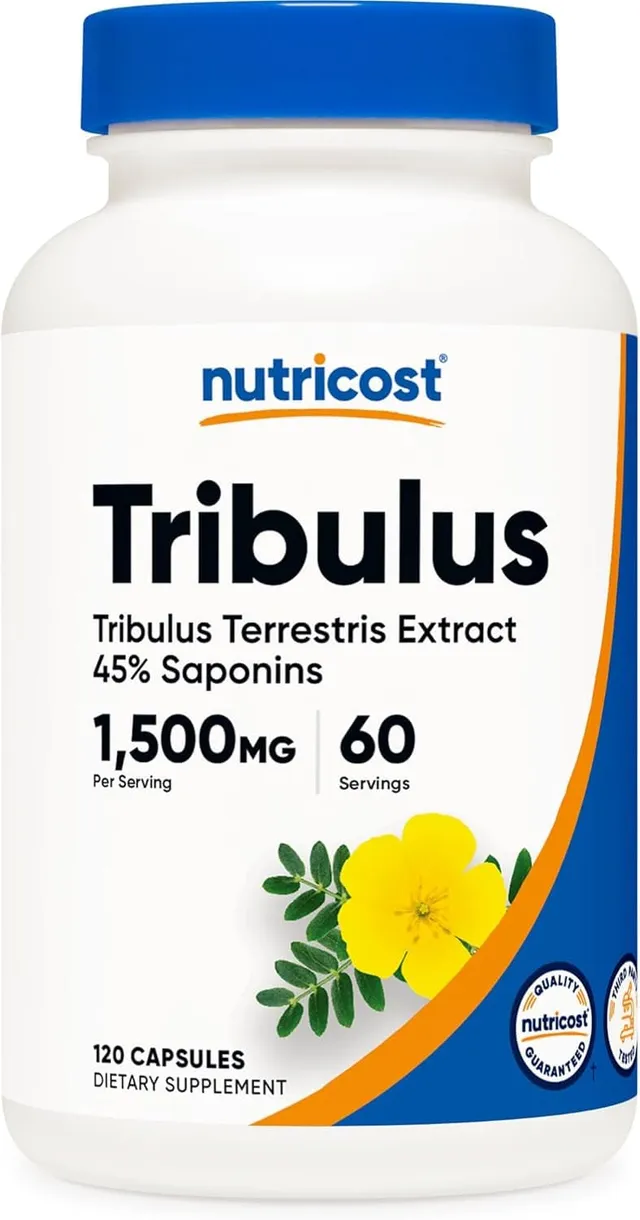 Nutricost Tribulus Terrestris Extract 1500mg, 120 Capsules, 60 Servings (750mg Per Cap), Non GMO & Gluten Free