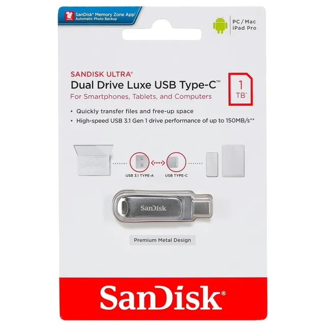 Sandisk Ultra Dual Drive Luxe USB Type-C 1 TB