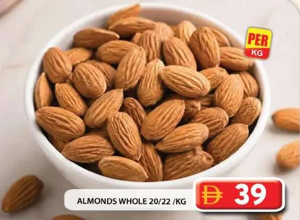 Almonds Whole 20/22