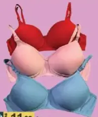Red Apple Ladies Fashion Bra 3Clr