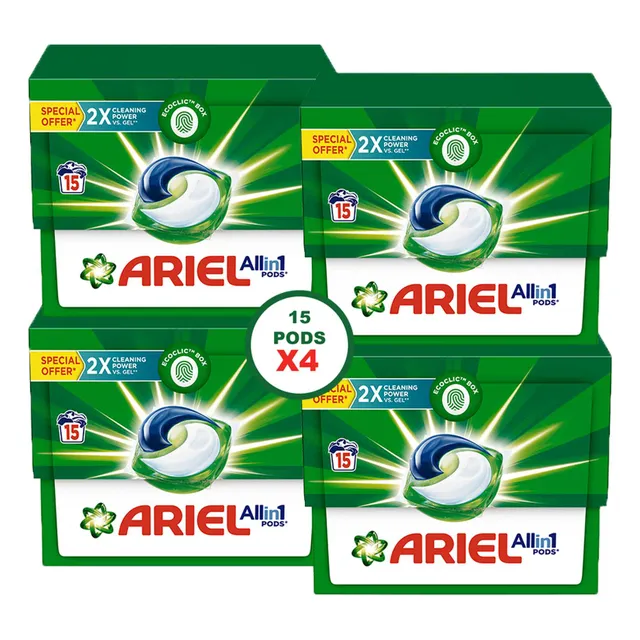 Ariel All-in-1 Pods Capsules Regular 15 Pods