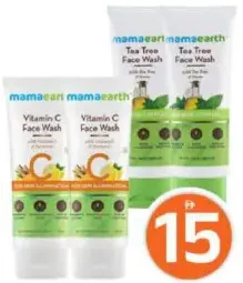 mamaearth Face Wash Vitamin C / Tea Tree