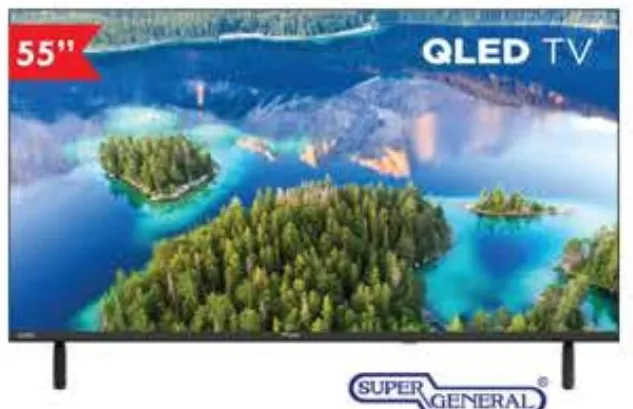 Super General 55" Qled Frameless Tv Sgqled55Pwusfts2