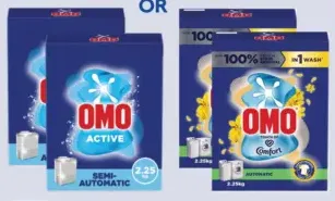 Omo powder detergent assorted