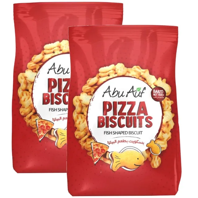 Abu Auf Fish-Shaped Biscuit Pizza