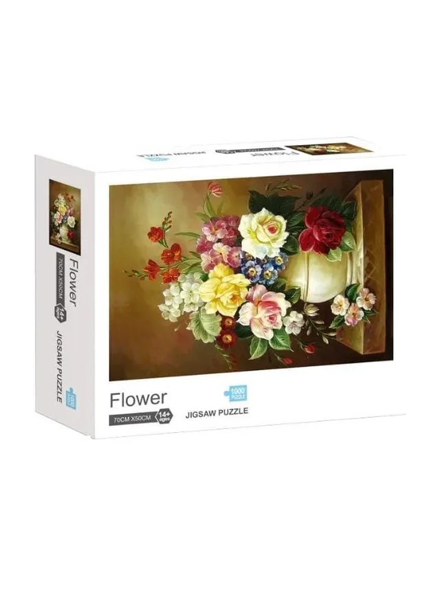 generic 1000 Piece Flowers Jigsaw Puzzle with Unique Artwork for Kids And Adults