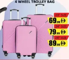 4 Wheel Trolley Bag