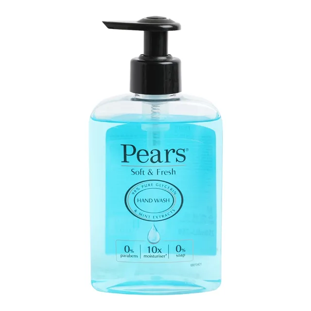 Pears Soft & Fresh 98% Pure Glycerin & Mint Extracts Hand Wash