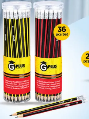 G Plus HB Pencil Jar Assorted