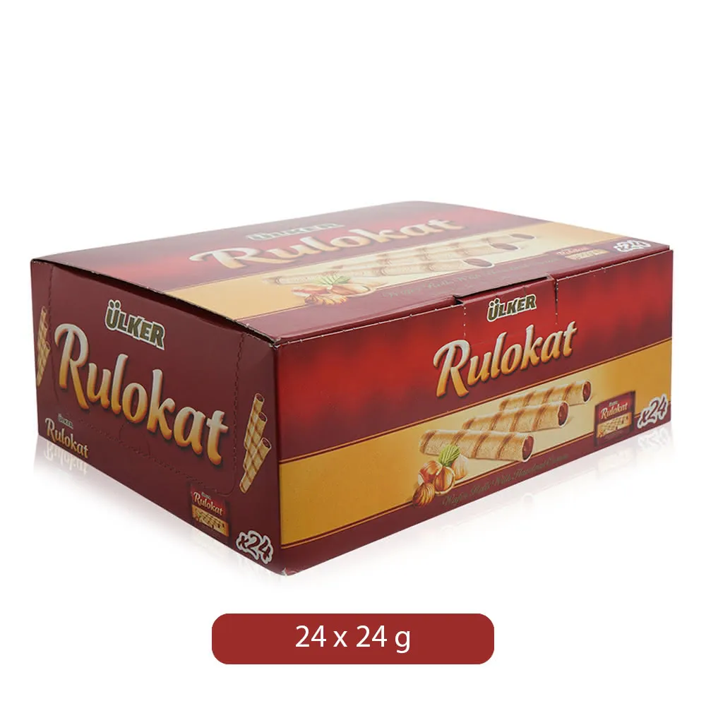 Ulker Rolokat رولز ويفر بكريمة البندق