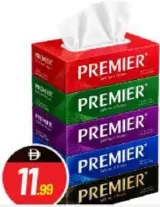 Premier مناديل للوجه