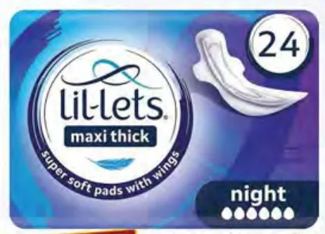Lil-Lets ماكسي ليلية، عبوة اقتصادية