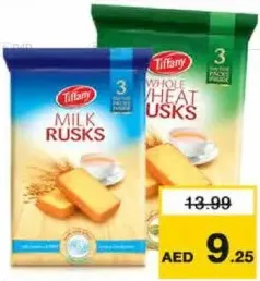 Tiffany Whole Wheat /Milk Rusk