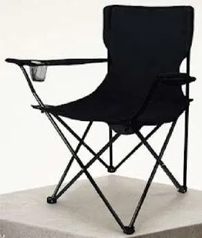 Folding Camping Chair With Armrest Assorted