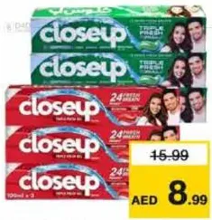 Closeup Tooth Paste Menthol Fresh/Red Hot