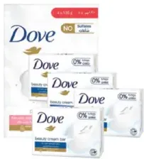 Dove صابون وردي / أبيض
