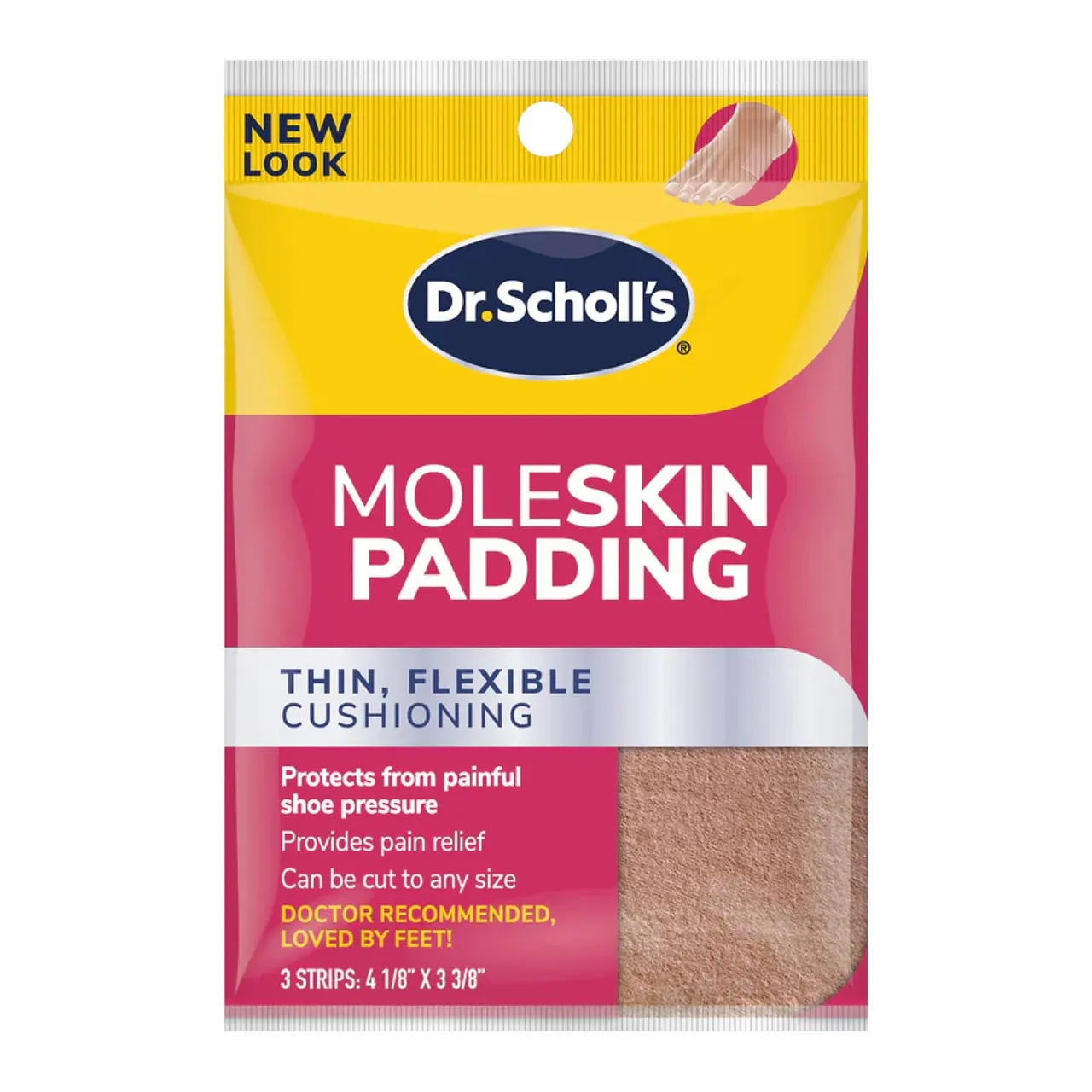 Dr. Scholl's ضمادات مولسكين 3 pcs