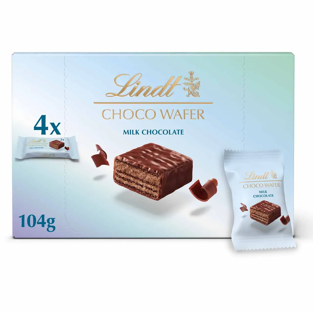 Lindt ويفر بشوكولاتة الحليب عبوة متعددة