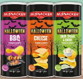McSnacker Halloween Potato Chips BBQ / Cheese / Sour Cream & Onion