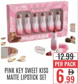 Pink Key Sweet Kiss Matte Lipstick Set