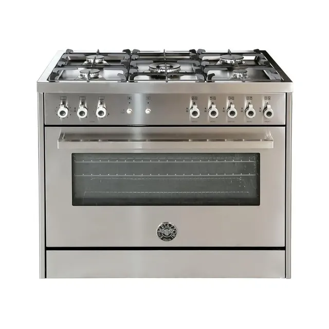Bertazzoni Free Standing Full Gas Cooker With Dual Fan PRO905GGVLXE Silver