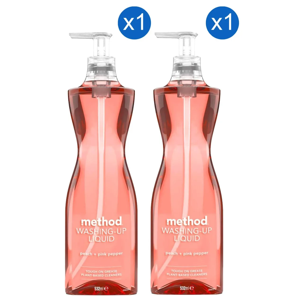 Method سائل غسيل الأطباق، بالخوخ والفلفل الوردي، Liquid