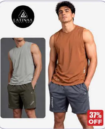 Latinaa Men’s Sleeveless T-Shirt Assorted