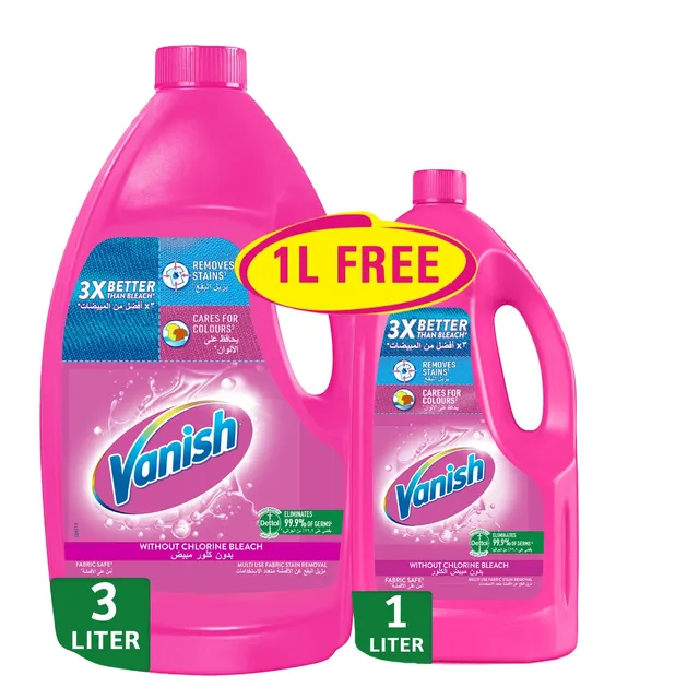 Vanish Liquid Fabric Stain Remover + FREE - Coloured & White Clothes
