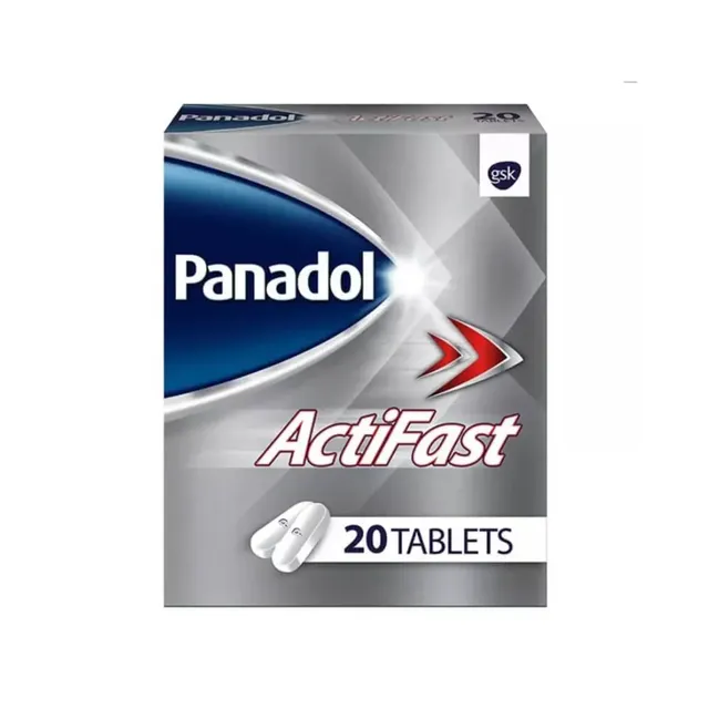 Panadol Actifast 500mg Paracetamol Fast Pain Relief – 20 Tablets
