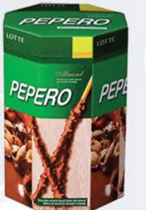 Lotte Pepero Almond / White Octagon