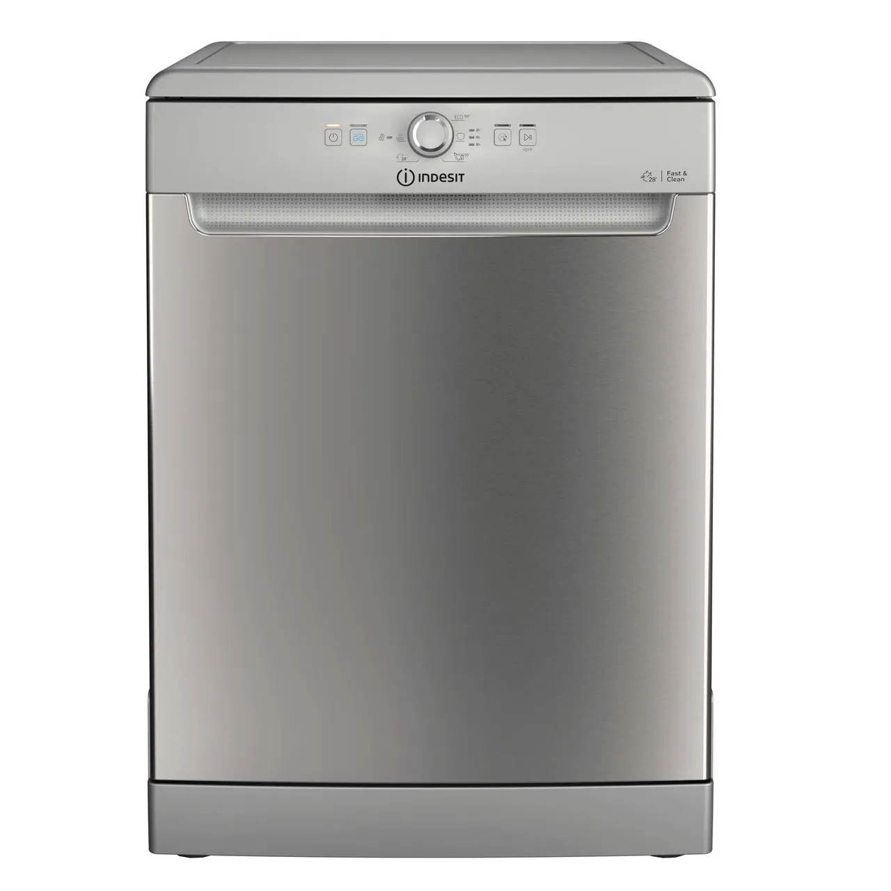 Indesit جلاية صحون DFE1B19XUK فضي