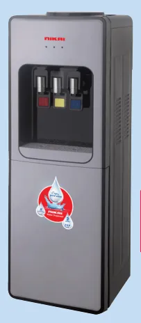 Nikai 3 Tap Hot, Cold & Warm Water Dispenser With Refrigerator NWD999R
